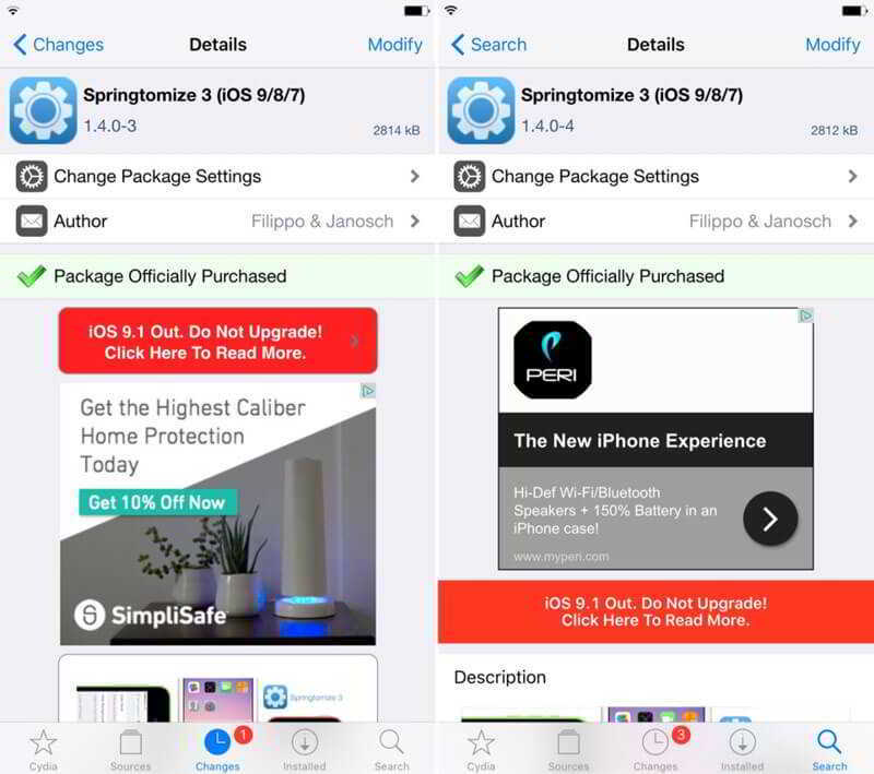 Saurik обновил дизайн Cydia в преддверии выхода джейлбрейка для iOS 9.2