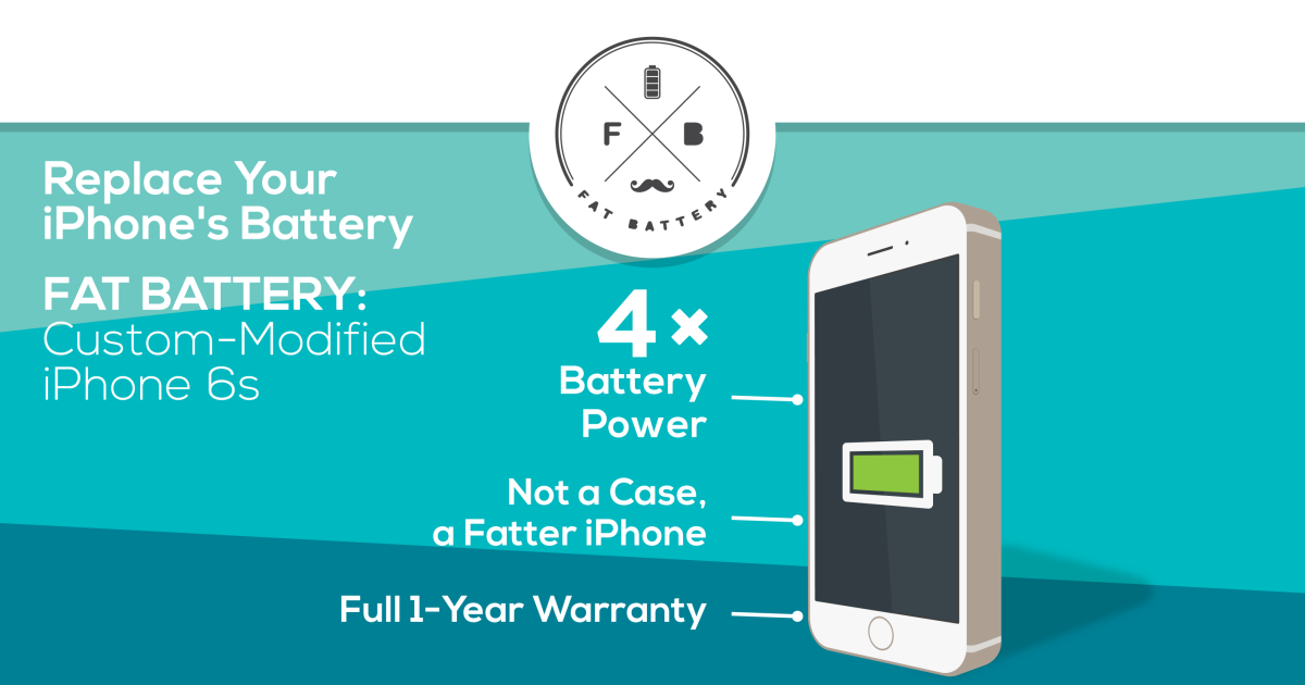 Fat Battery модифицируют ваш iPhone, увеличив время работы в 4 раза
